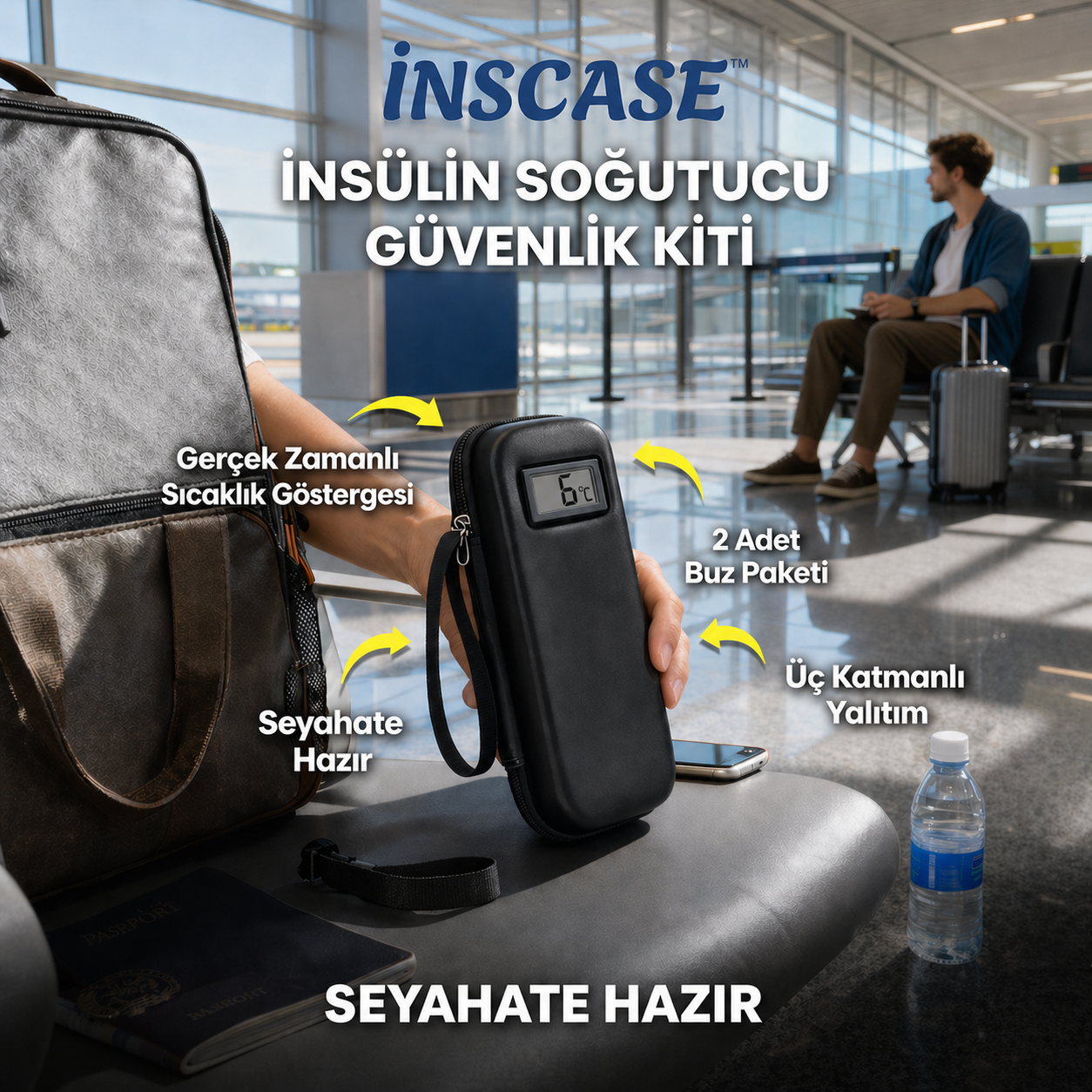 İnsCase™ İnsülin Soğutucu Takip Çantası